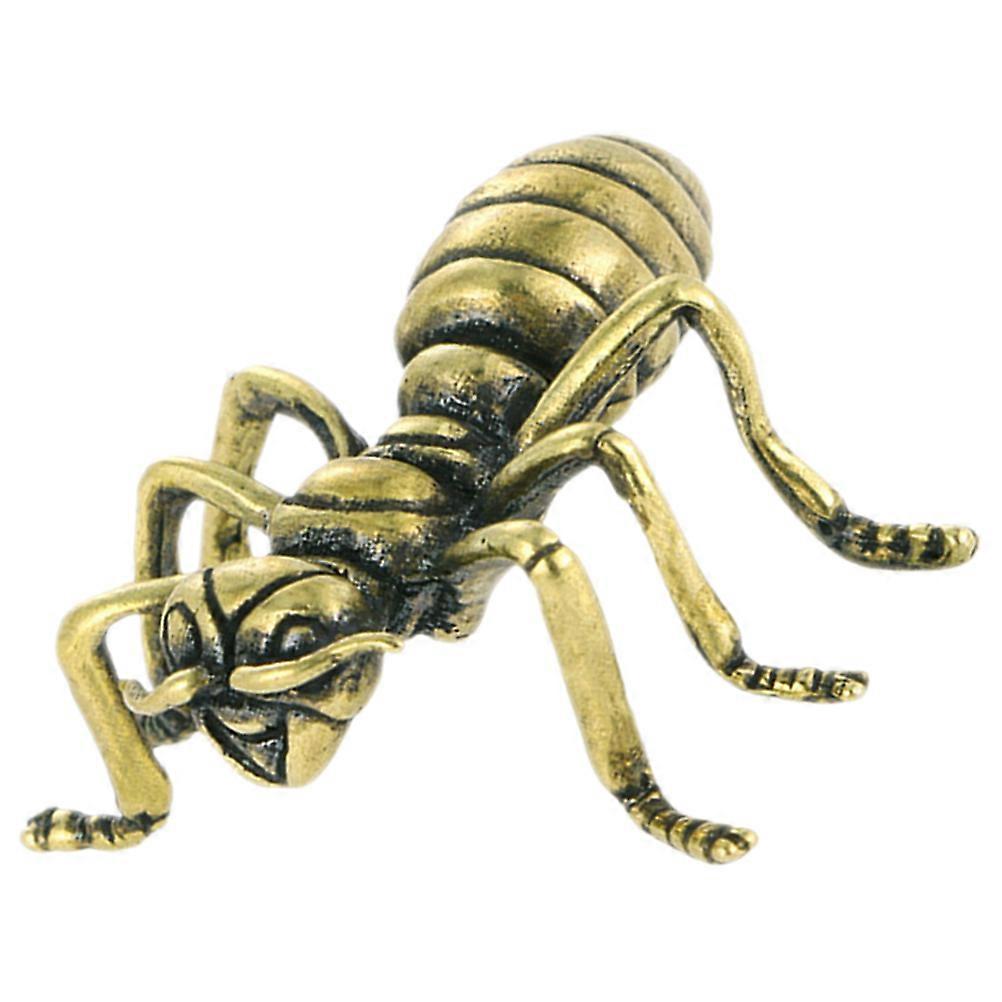 Brass Ant Decor For Car Use Compact Size 3.6X3.4Cm 1Set