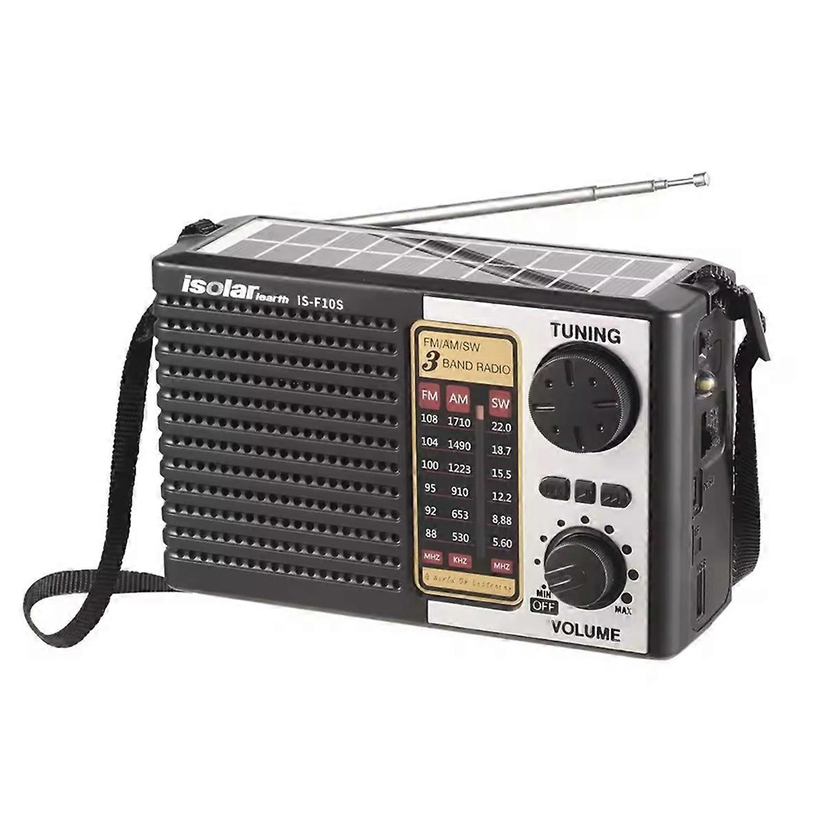  Portable Solar Powered Emergency Radio BT Speaker
