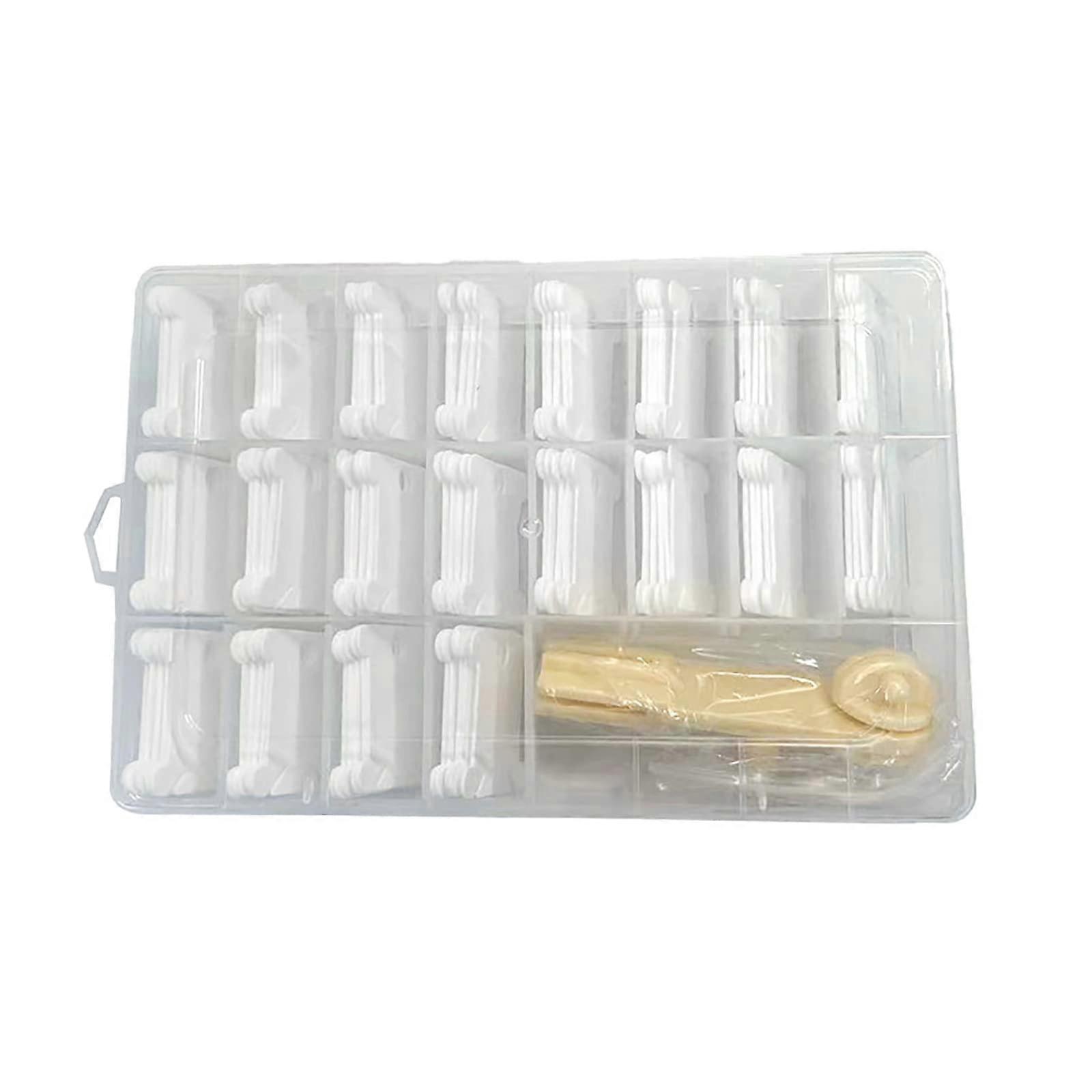 Plastic Embroidery Floss Bobbins With Winder, 100 Pcs Thread Organizer, Mixed Color Cotton Floss For Embroidery
