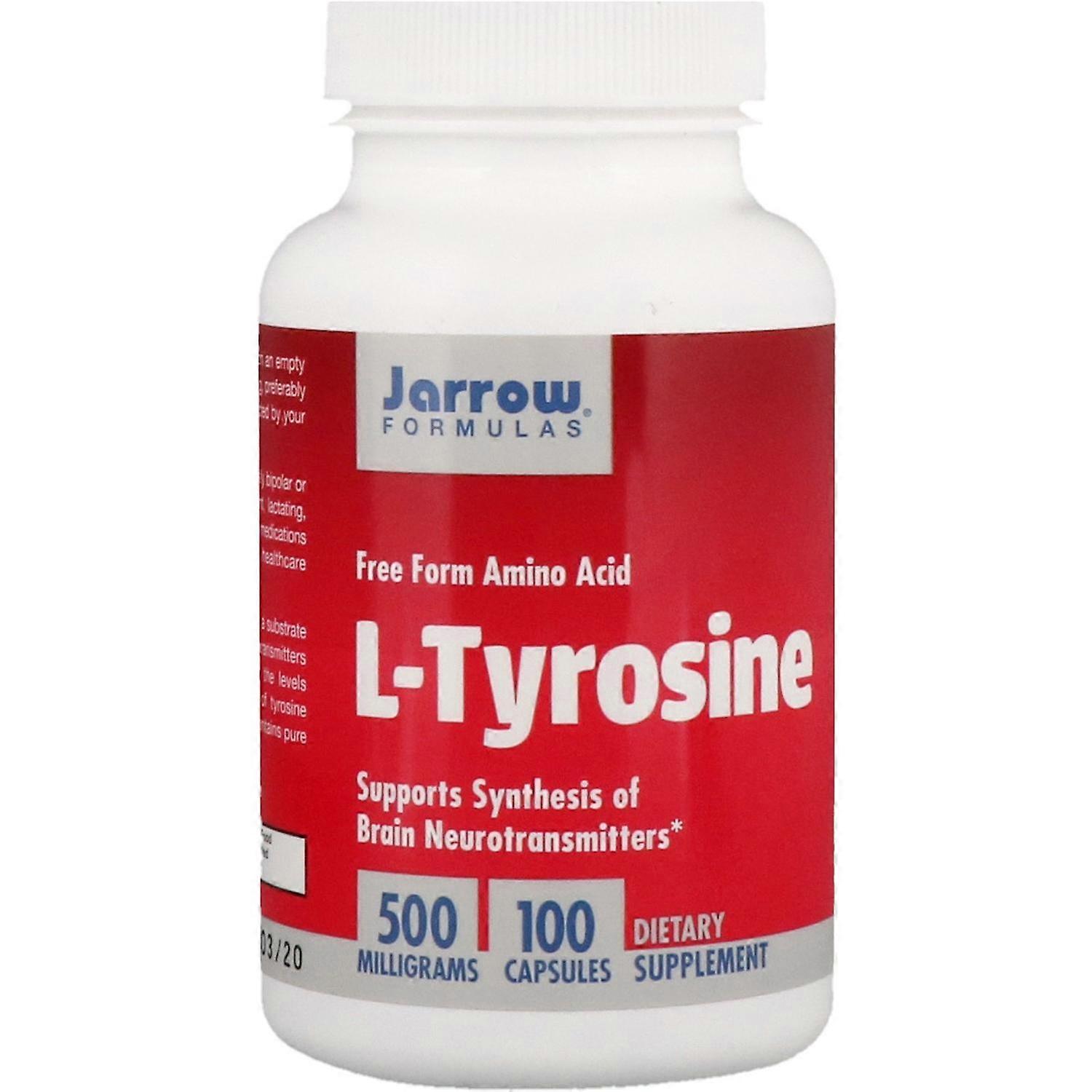 Jarrow Formulas, L-Tyrosine, 500 mg, 100 Capsules
