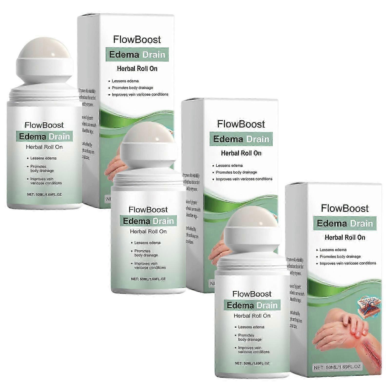 1-3pcs Edema Drain Herbal Massage Roll-On for Legs & Feet - Natural Relief for Swelling, Muscle Soreness, & Fatigue, Portable for Home Travel_c*