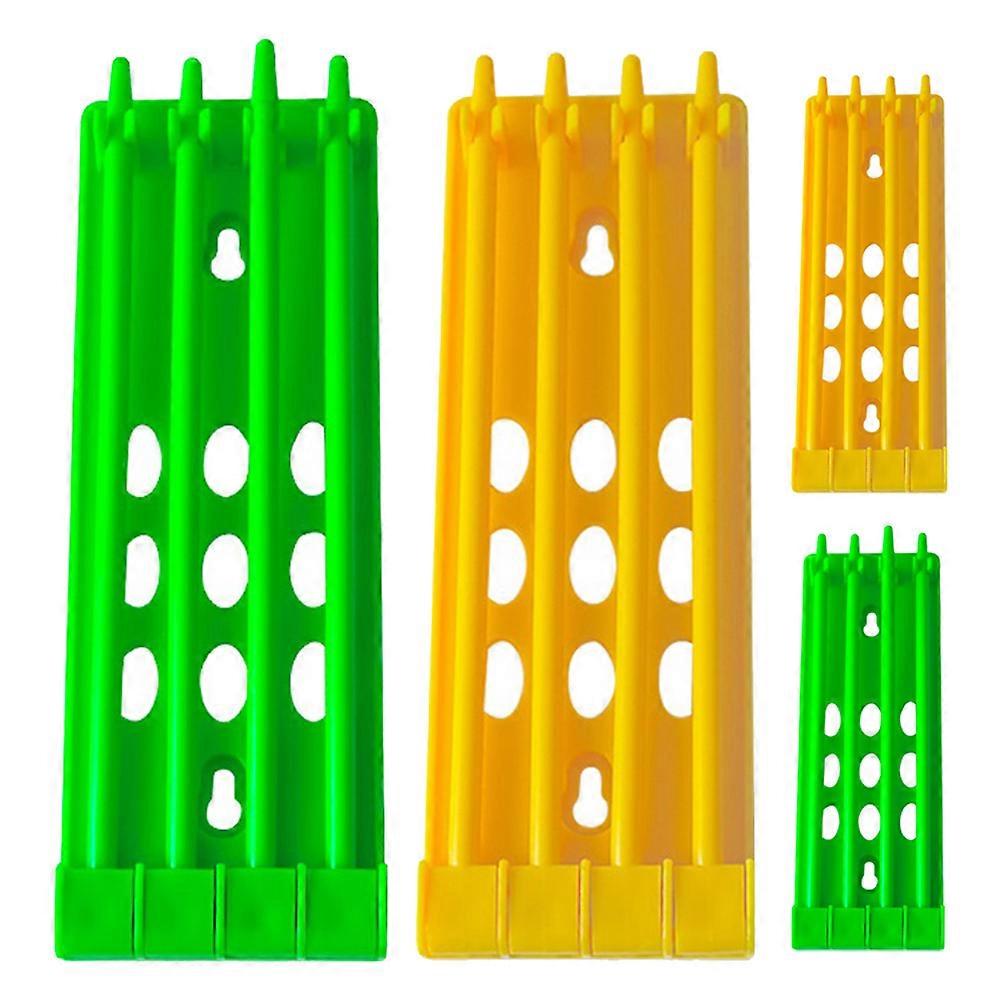 Pigeon Ring Holder 4Pcs Assorted Color Plastic Bird Training Ring Organization for Storing