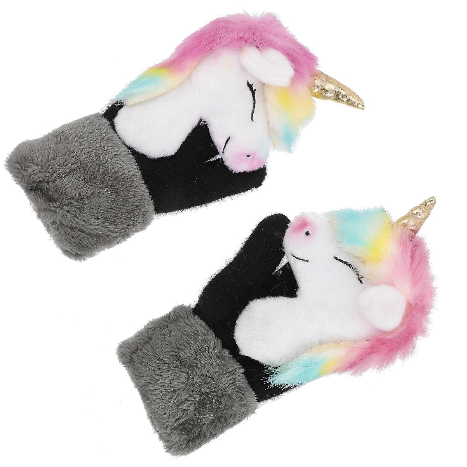 Unicorn Gloves Comfortable Warm Gloves for Daily Use 4Pairs Winter Supply