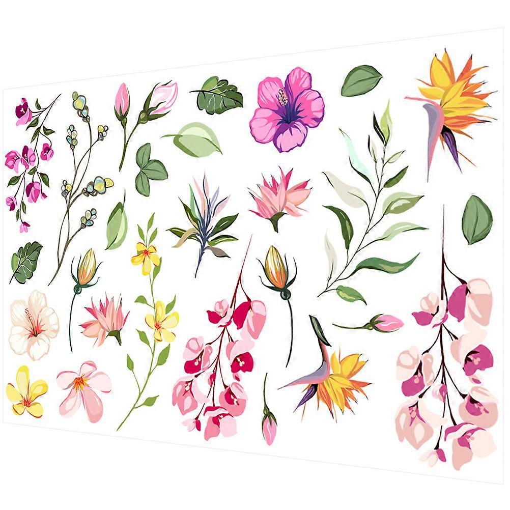 PVC Wall Stickers Creative Mirror Decals for Decoration 4Sets