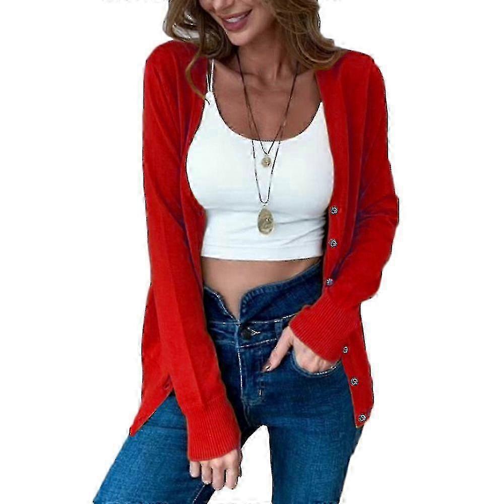 Women's Thin Knitted Cardigan - Lightweight & Stylish Design for Any Look