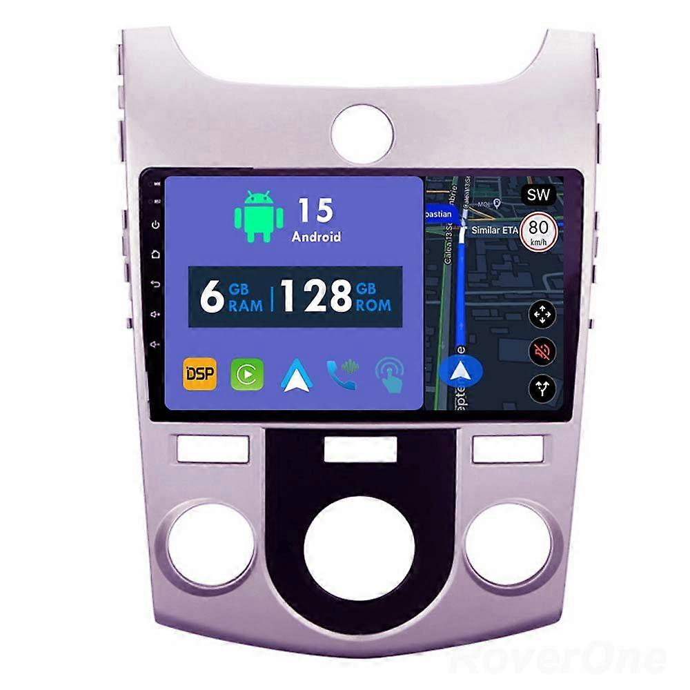 Car Radio 6G+128G CarPlay GPS Navigation Head Unit for Kia Cerato 2 TD 2008 - 2013 Android Auto Bluetooth Stereo Touch Screen