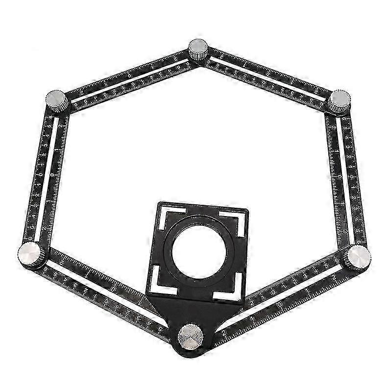 Multi-angle Measuring Ruler With Positioning Hole 26s