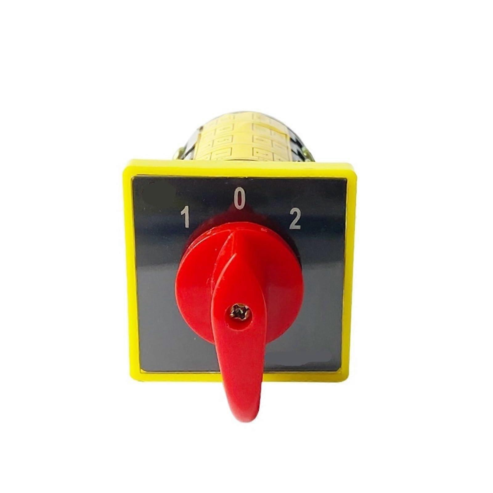 Changeover Switch 3Position 380V 10A 4Pole Rotary Cam Switch Manual Selector