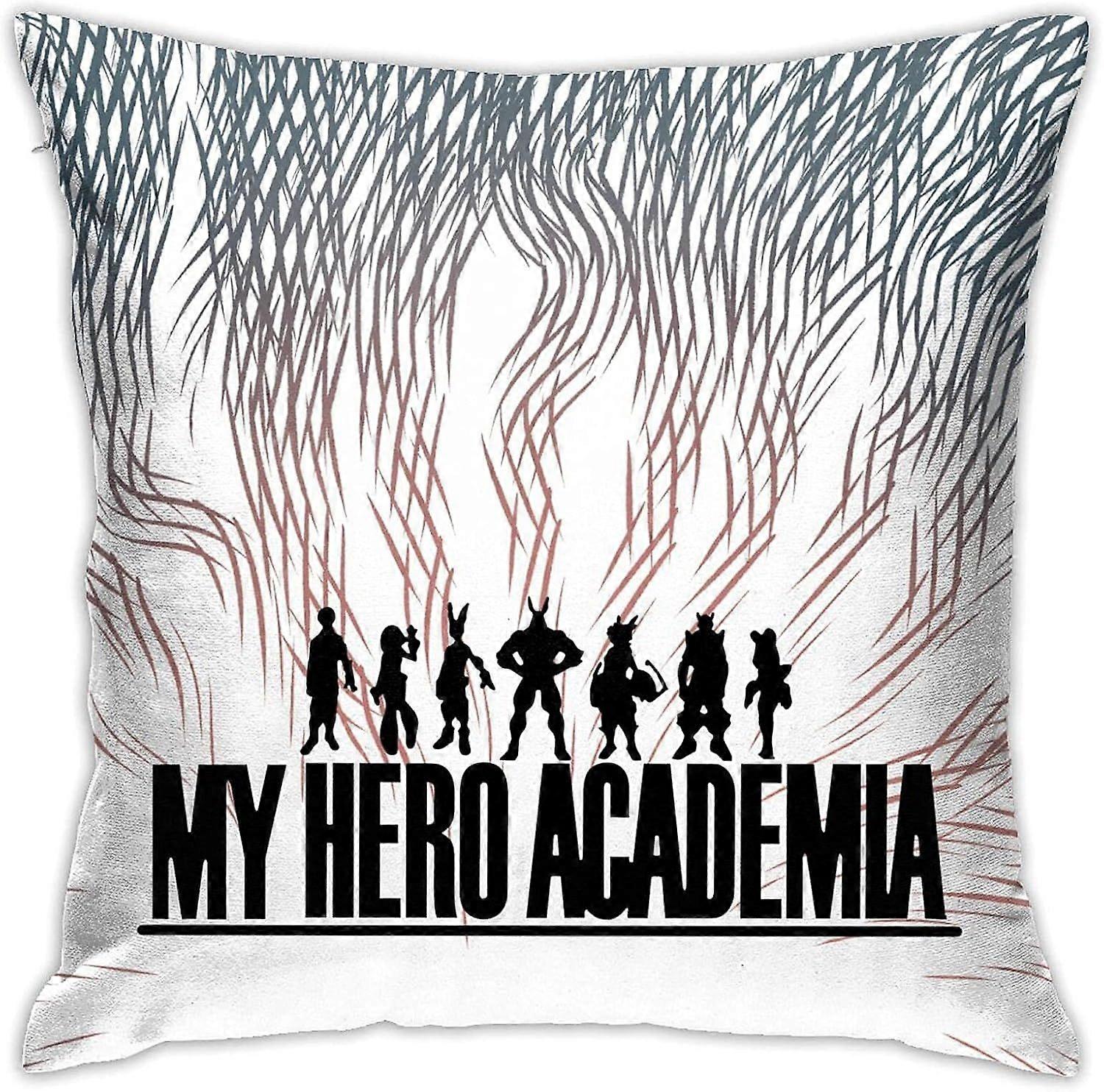 y749僕のヒーローアカデミアアニメ枕両面スタイリッシュな印刷スロー枕カバーソフト枕カバー寝室ソファ装飾クッションカバー18 "18" in -T