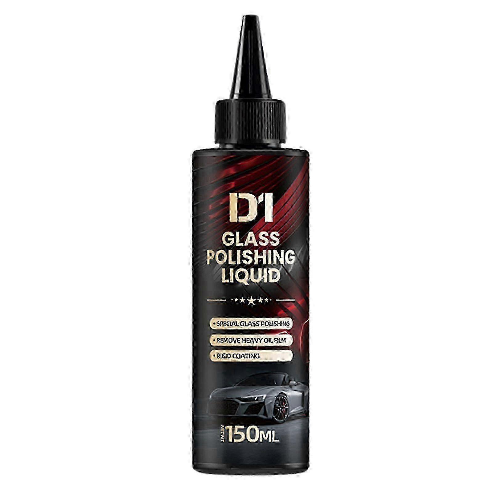 D1 Car Glass Polishing Liquid, Cerium Oxide Oil Film Remover for Windshield & Windows, Advanced Water Spot Removal Fluid