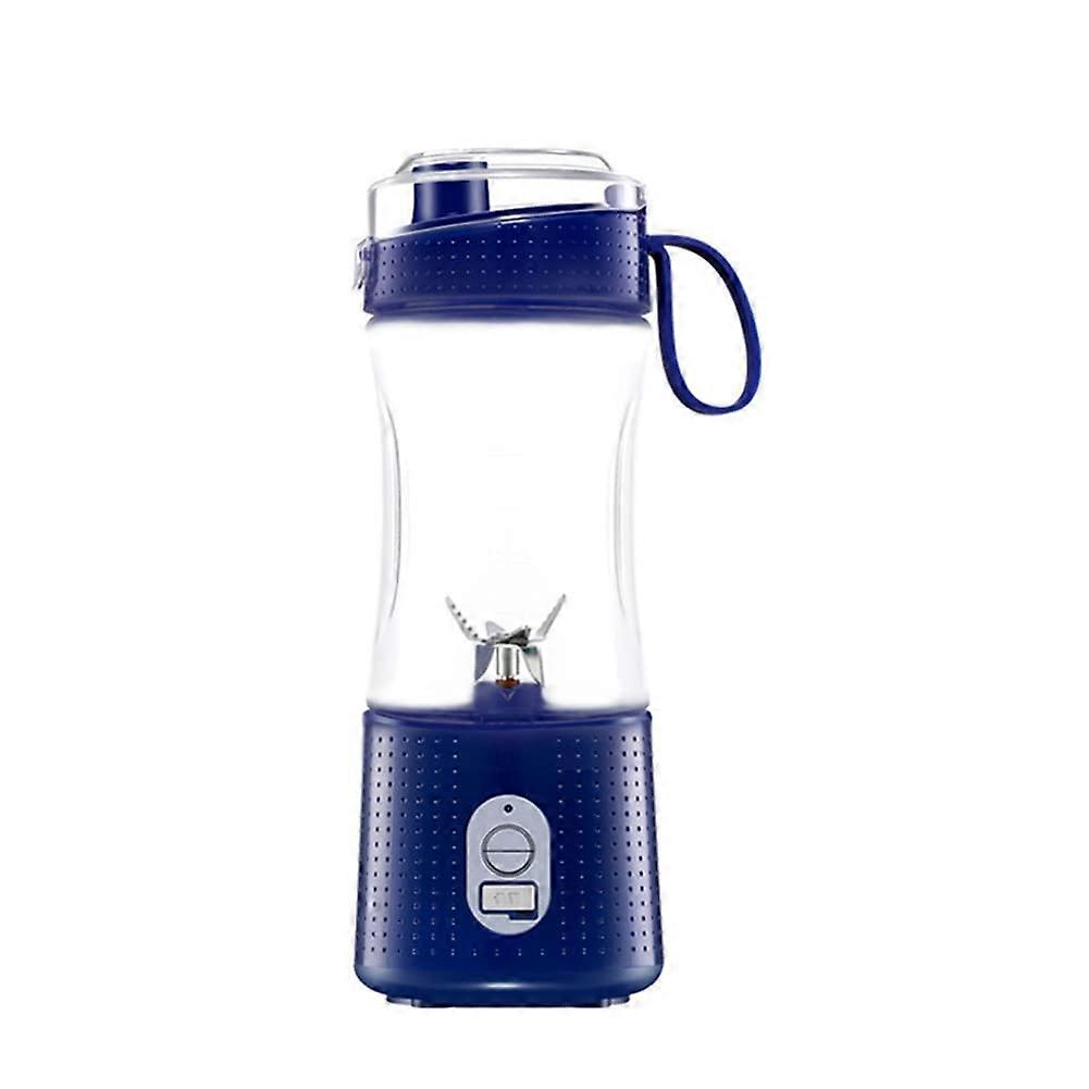 380ML Portable Blender 4000mAh Battery, Rechargeable Mini Blender For Smoothies Juices And Shakes, Home And Travel Blue