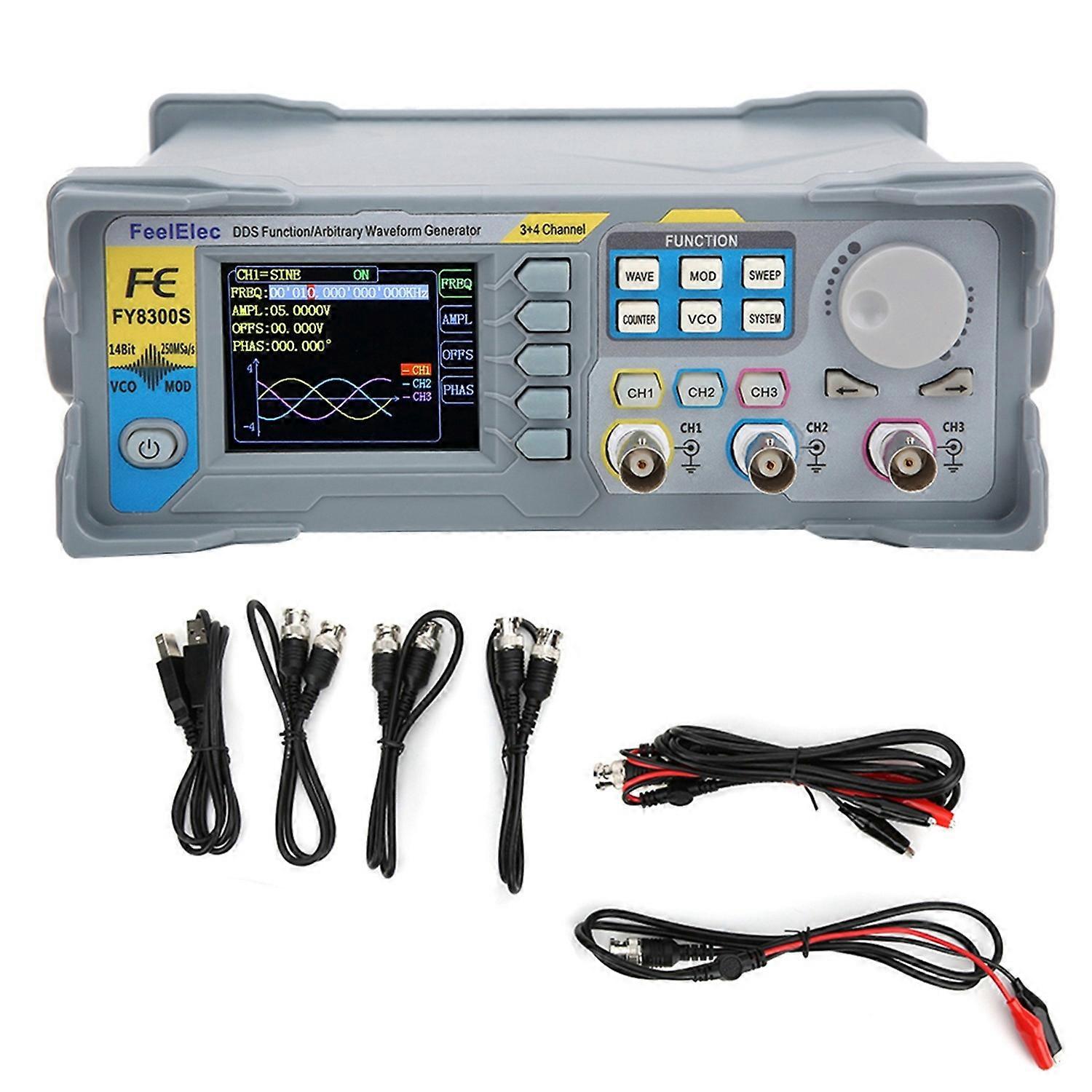 3-Channel Function Signal Generator Arbitrary Waveform Signal Generator 4 TTL Level OutputFY8300S-20