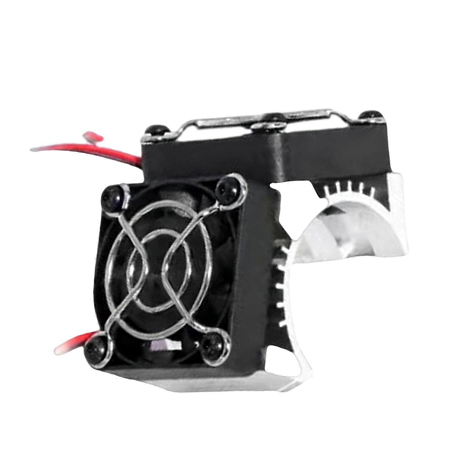 1/8 Remote Control Motor Heatsink Double Fan Cooling System Modified Kits For 4074/4274/1515 Model Low Noise Operations  Silver
