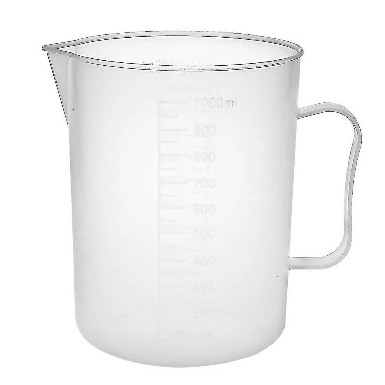 For Measuring Cup 100ml Pp Plastic Graduated Beaker Transparent With Handle For Lab Kitchen Liquids