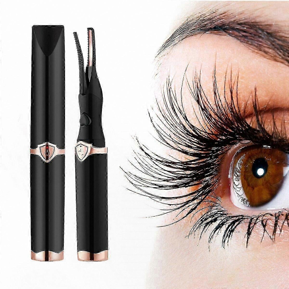 Electric Eyelash Curler with USB Rechargeable Function for Long-Lasting Curls Warm Makeup Tool Portable Design for Daily Use