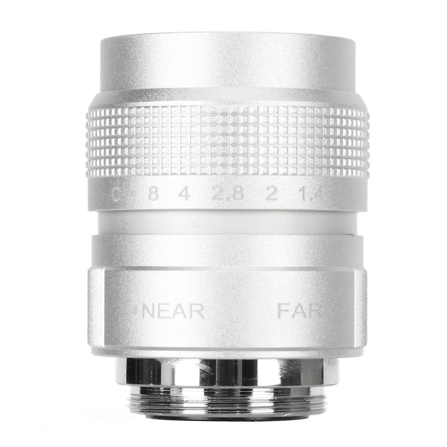 25mm F1.4 CCTV Lens Clear Efficient Light Conduction C Mount Camera Lens for Bar Shop Parking House 
