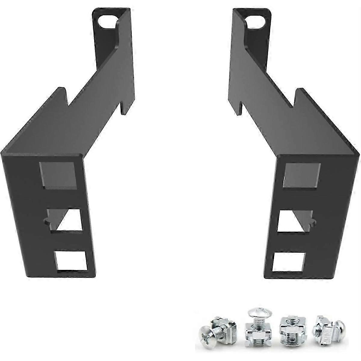 1U Server Rack Depth Extender - 4-Inch/10 cm Deep Recessed Rack Mount Adapter Kit for Network Rack