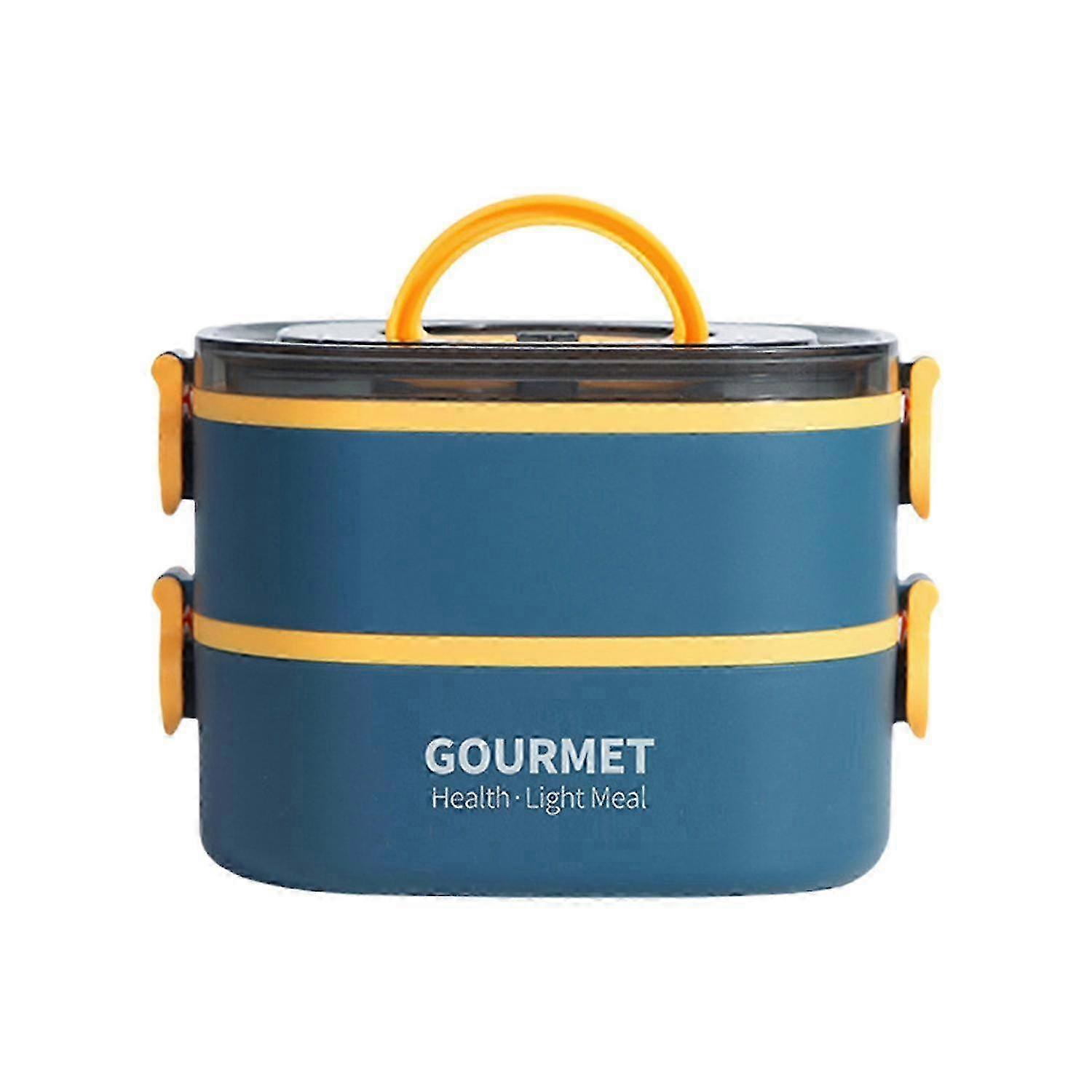 1400ML/2000ML Leakproof Bento Lunch Box with Spork Stackable Reusable for Kids Adults Microwave