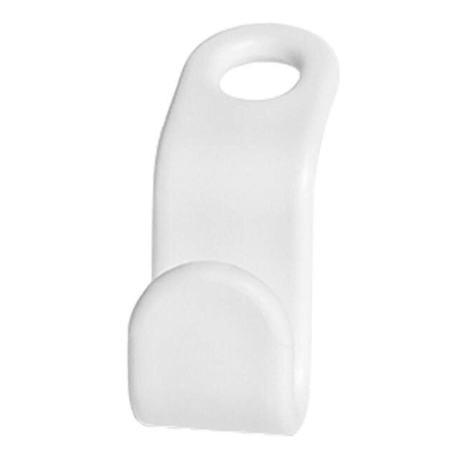 Plastic Hanger Connector Hooks - Space-Saving, Durable, Multipurpose for Closet Storage (White, 10-Pack)