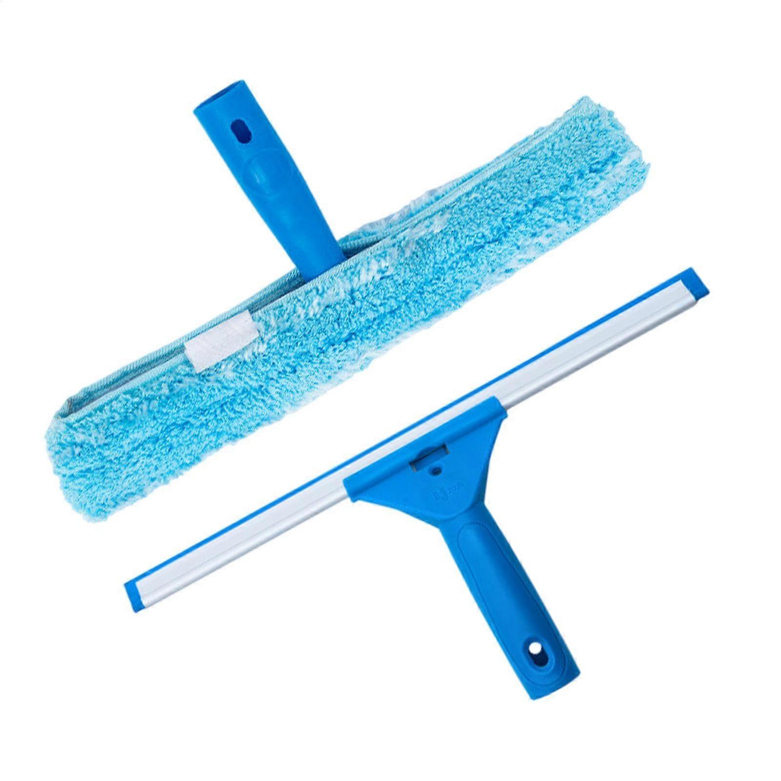 Window Siller Window Stopper Microfiber Glass Cleaning Squeegee For Shower Doors