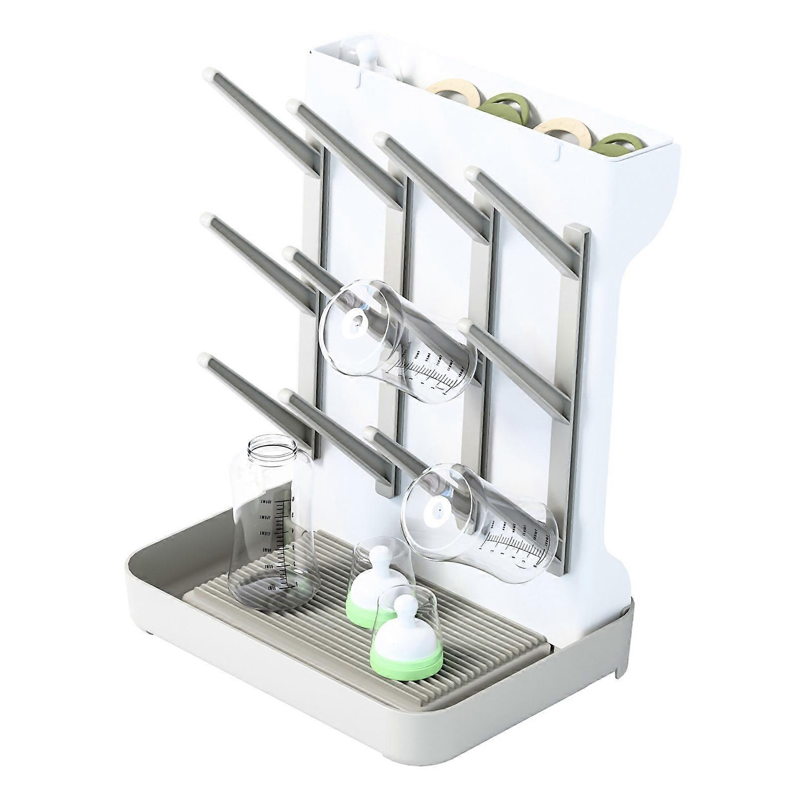 Elegant Cup Drying Shelf Featuring A Simple Design And Sturdy PP Build For Various Household Setting  White gray