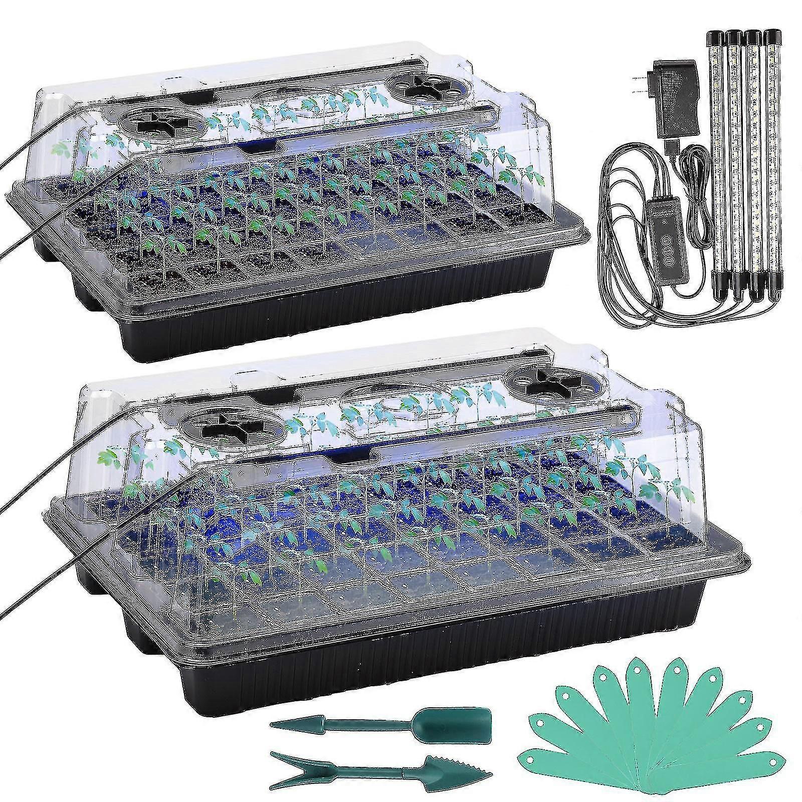 80 Cells Seed Starter Tray Kit with Humidity Dome