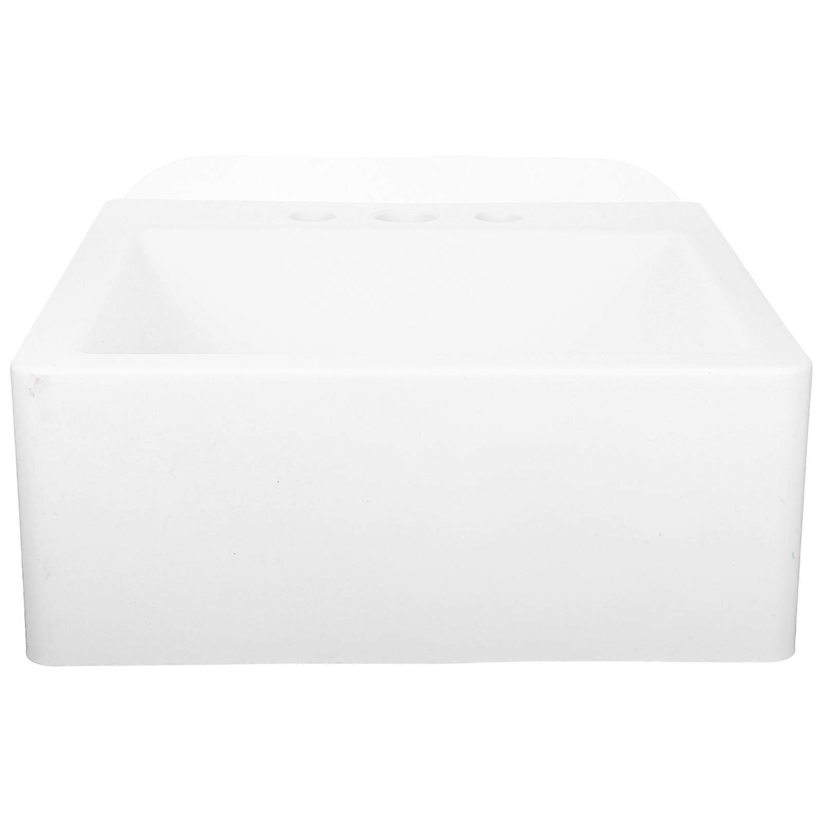 Wall-Mounted Bathroom Sink Plastic Wash Basin for Daily Use 1Set