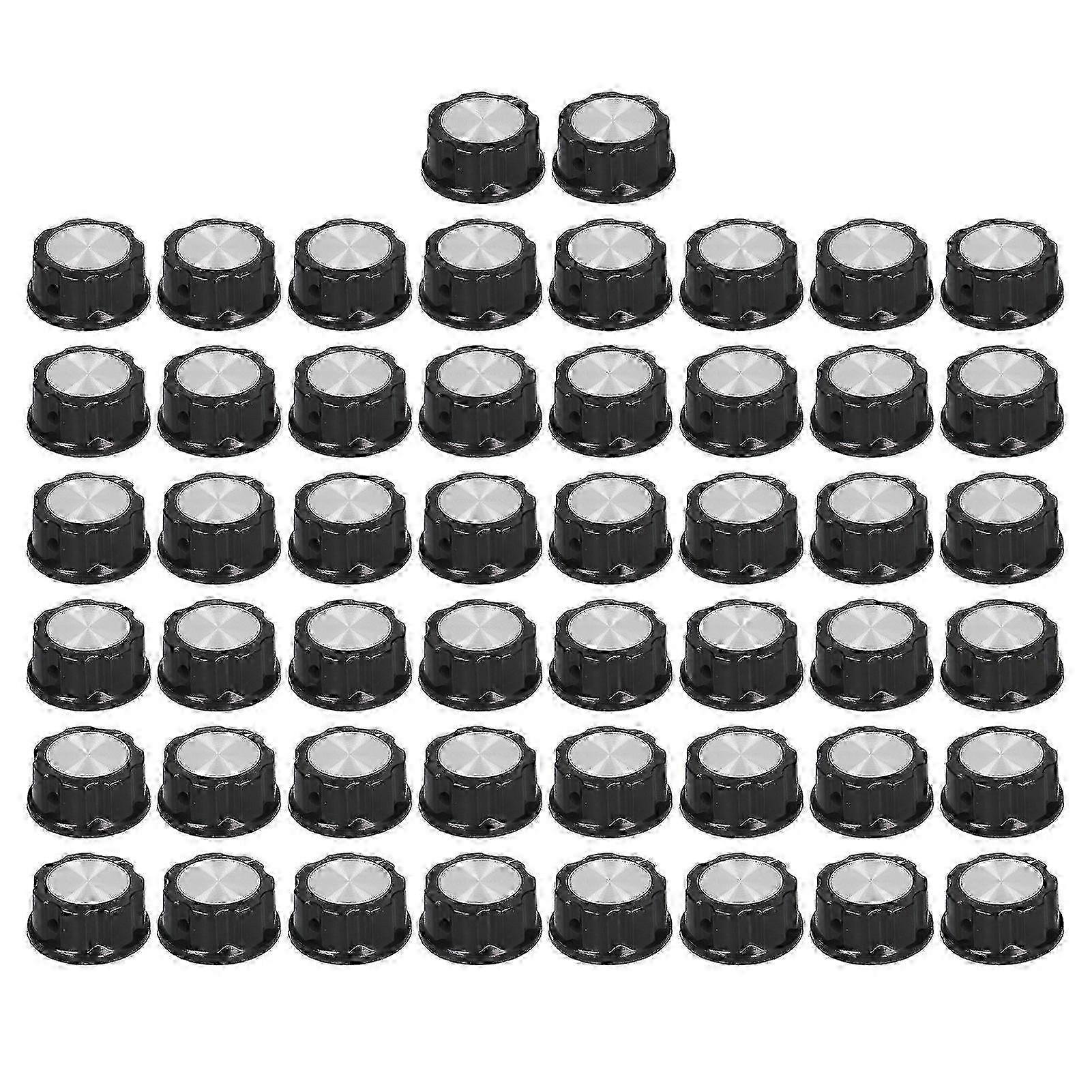 50Pcs Potentiometer Knob Speed Control Plastic Knobs Caps Replacement 33mm Diameter BEMA04