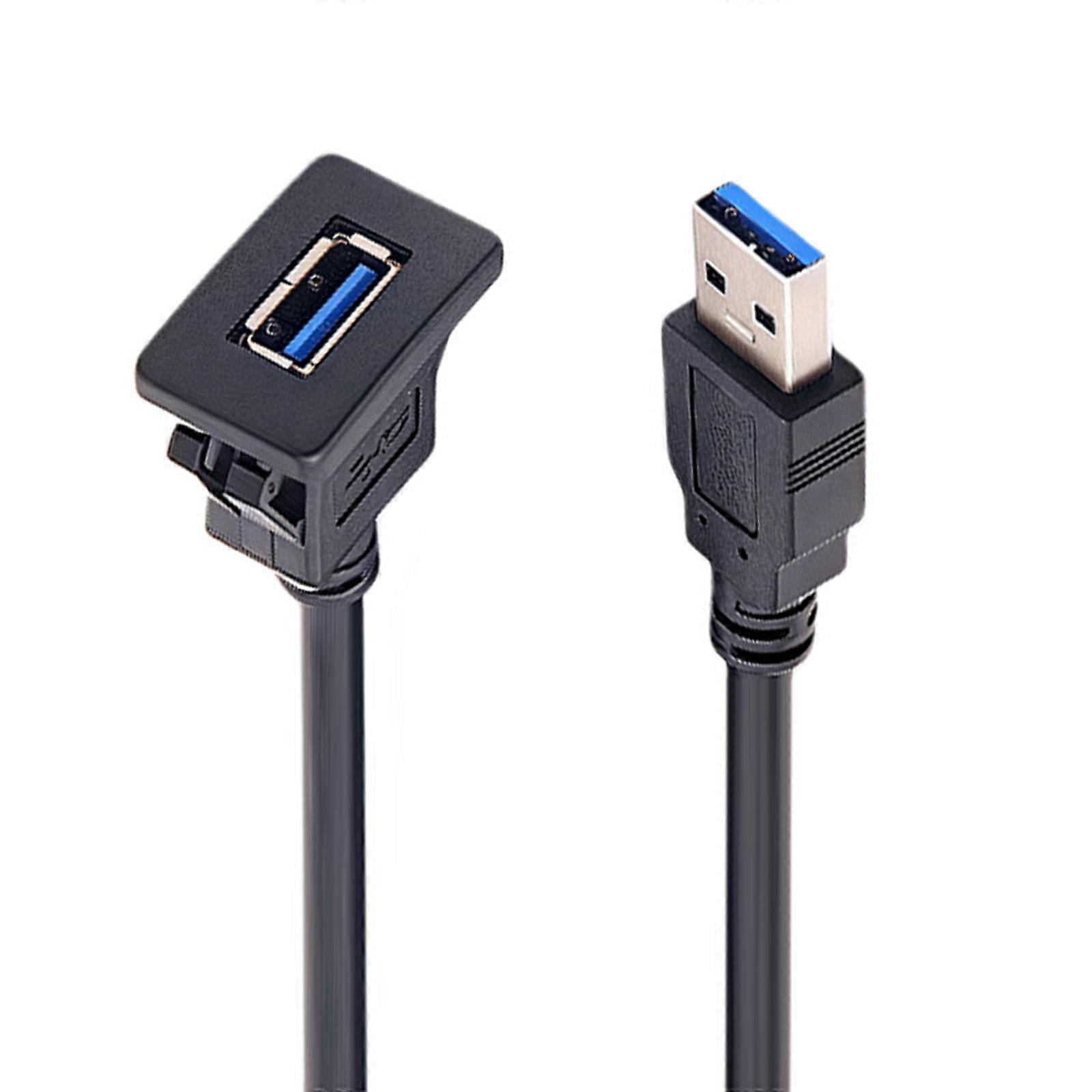 Vibration Resistant Marine Grade USB 3.0 Data Cable for Dashboards Mounting in Harsh Environment Multicolor