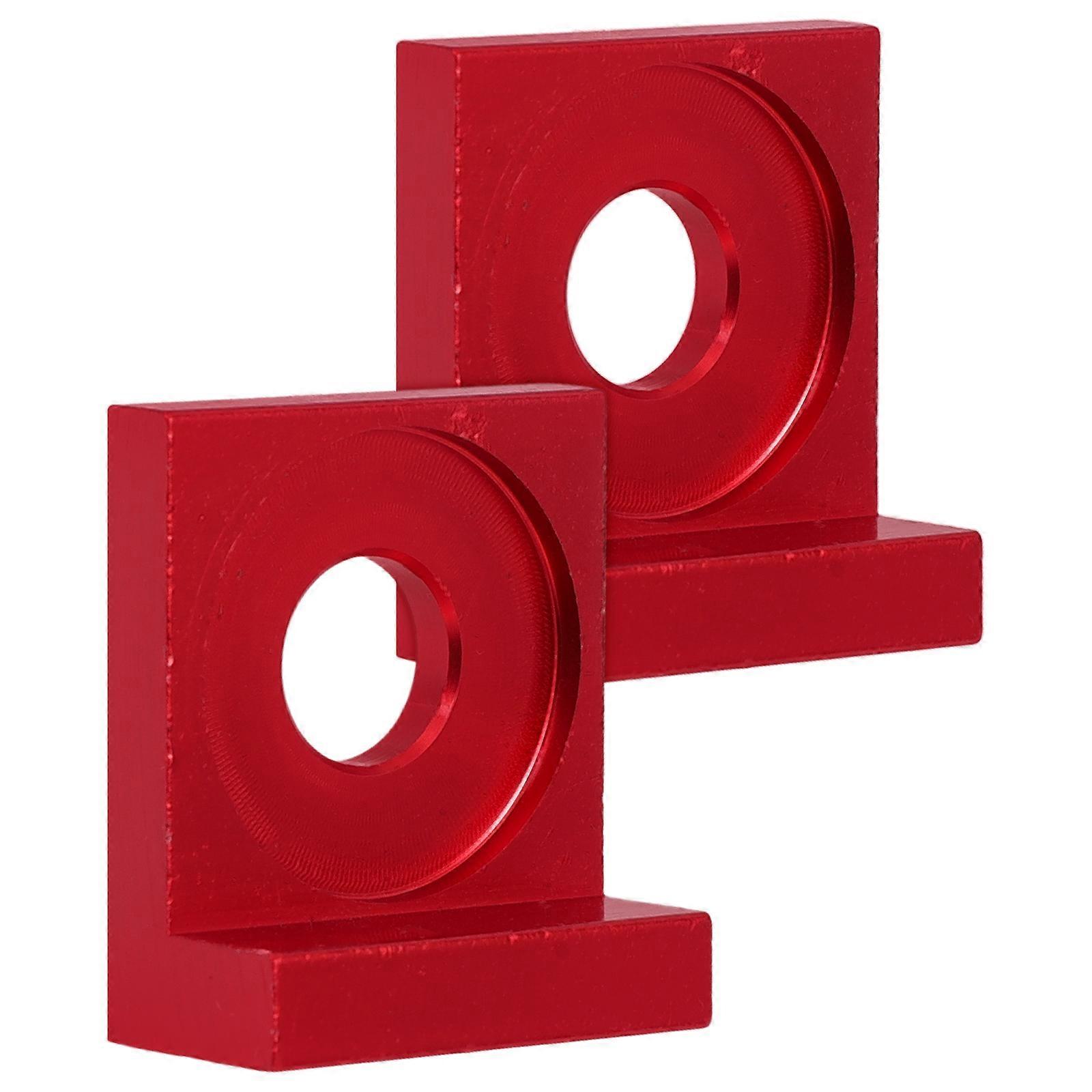Red Motorcycle Chain Tensioner Chain Adjuster Block with Bolt 2Pcs