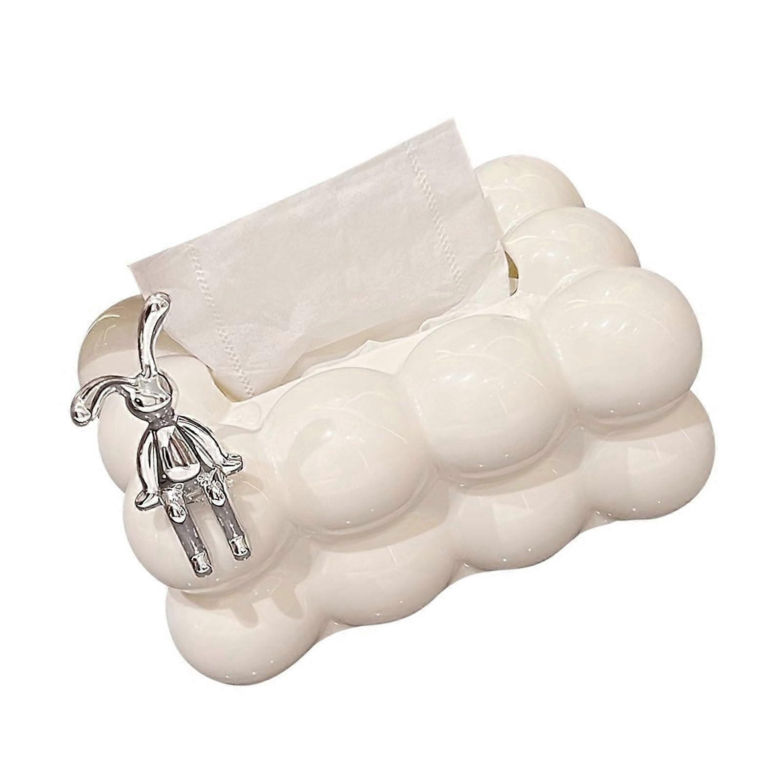 Tissue Storage Container Rabbit Theme Tabletop Box Kitchen Tissue Holder Easy To Use Paper Box