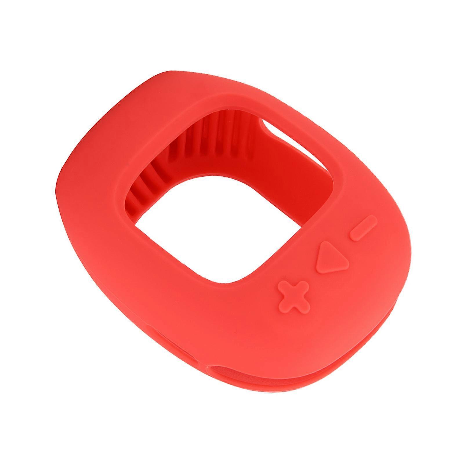 Portable Speaker Silicone Guard with Carabiner, Shockproof Speaker Cover for Clip 5 Music  Red