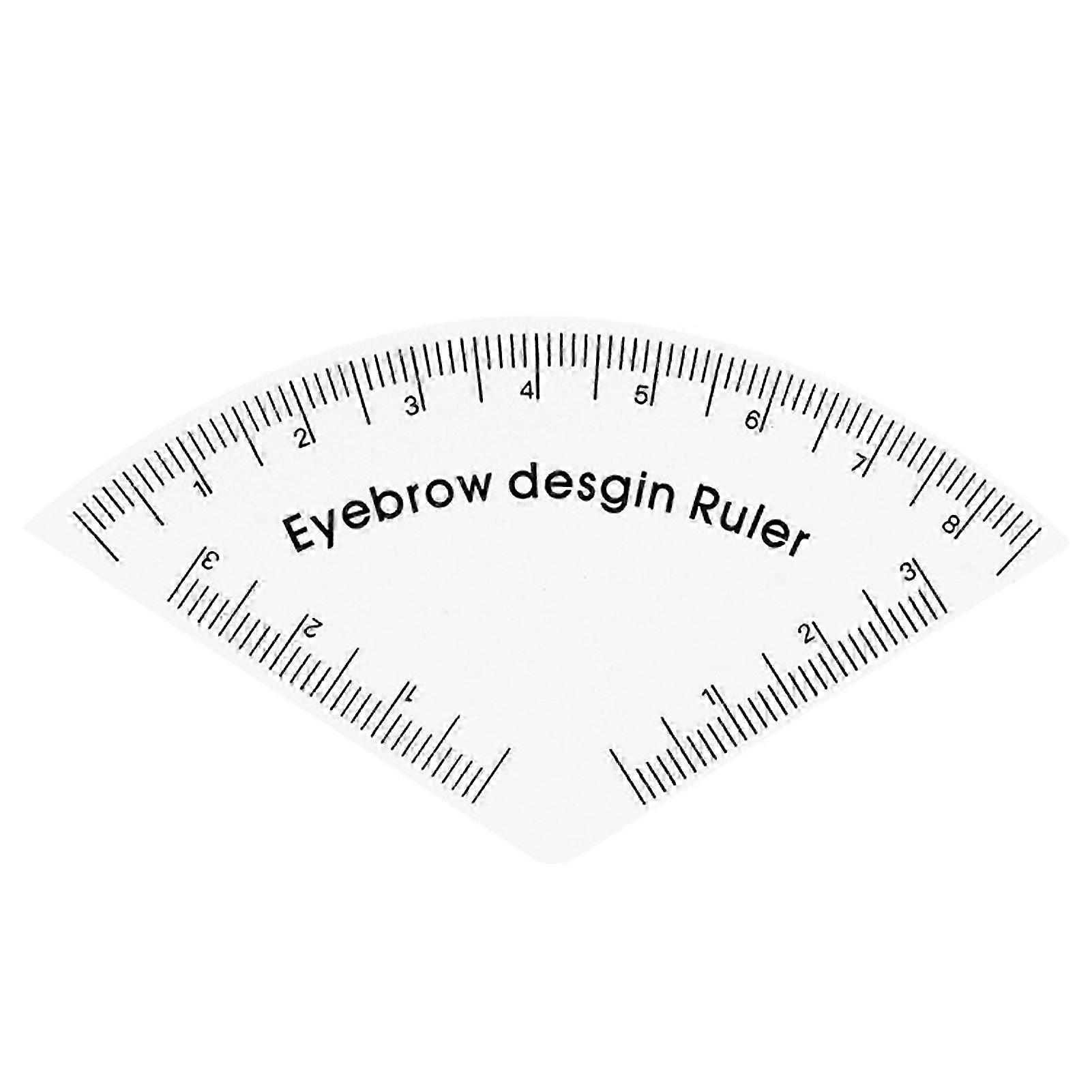 Brow Tool Finder Transparent Plastic Brow Shaping Ruler for Daily Makeup