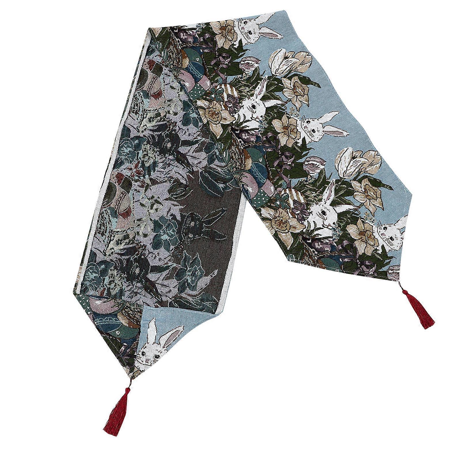 Easter Table Setting Cover Festival Party Table Runners Tablecloth for Easter