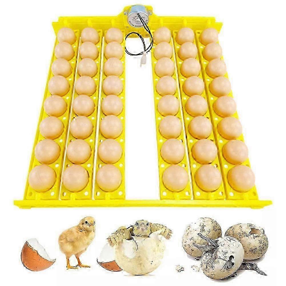Egg Turning Tray Multifunction Automatic Egg Turner Incubator Tray for 48 Duck