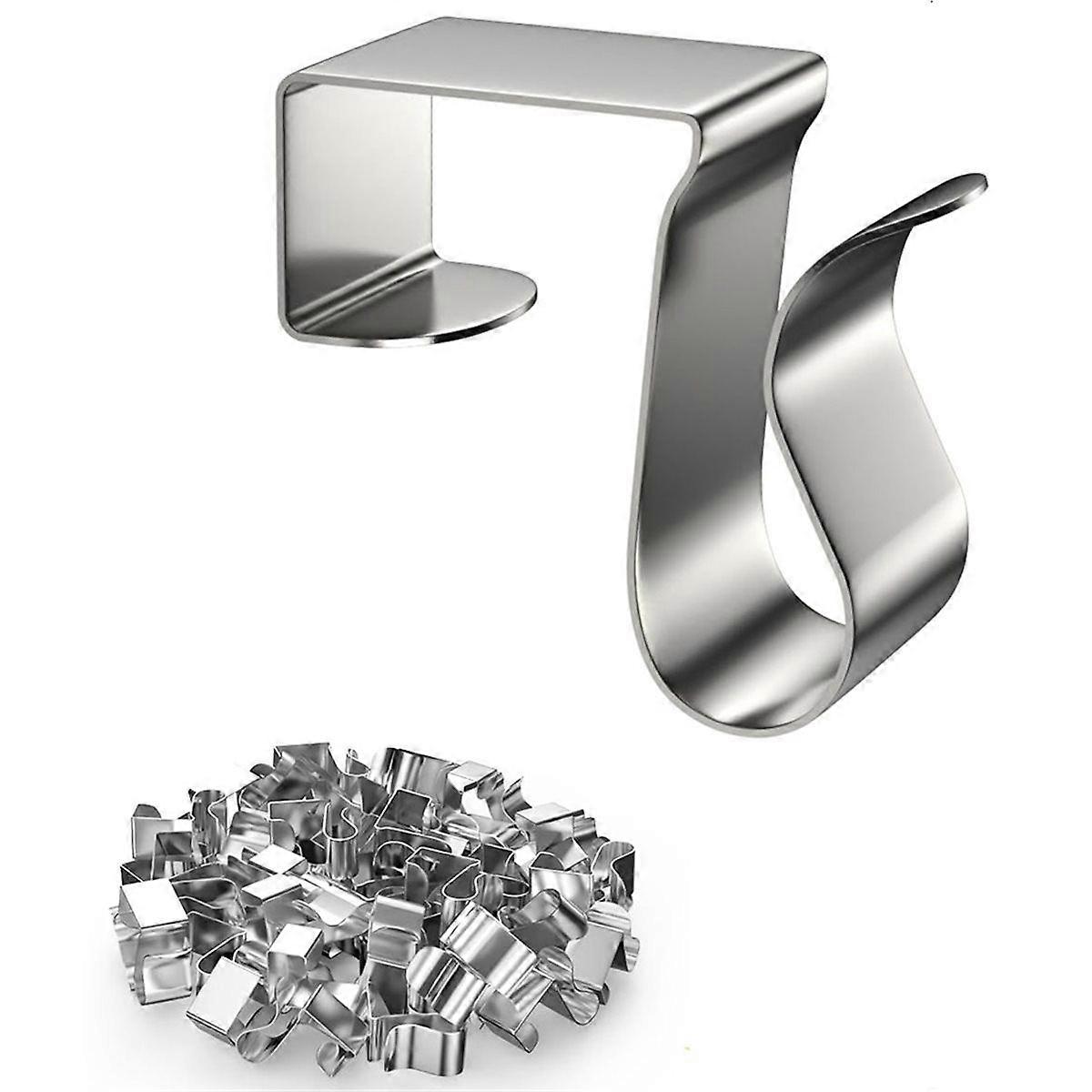 50 Pcs Metal Christmas Light Clips for Outside String Lights - Weatherproof Gutter Clips for Xmas S