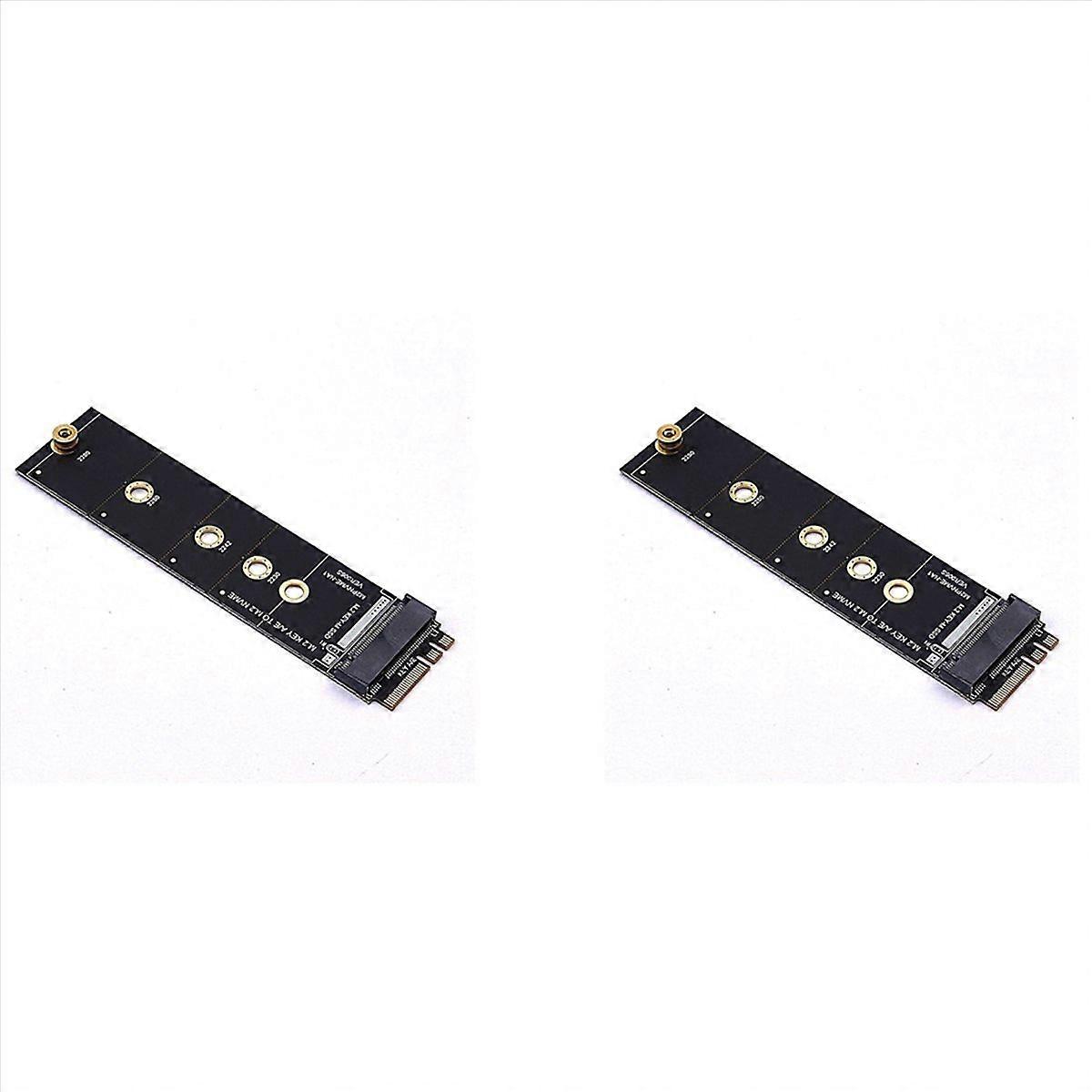 2X M.2 A+E KEY Slot To M.2 NVME Adapter Card NGFF To KEY-M Expansion Card NVMe PCI Express SSD Port 