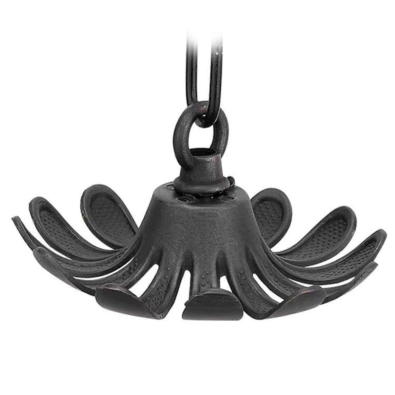 Rain Chain 8.2ft Red Copper with 8 Christmas Tree Cups Decorative Downspout Replacement for Home Garden