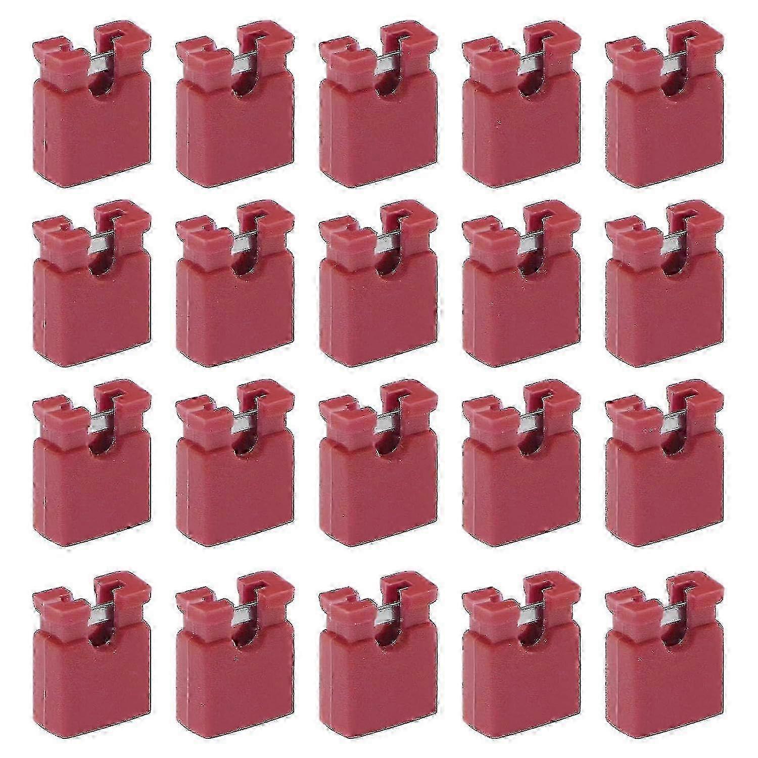 2025 200pcs 2-terminal Open Top Jumper Cap 2.54mm Standard Computer Jumper Caps Mini Jumper Cap Connector Accessories For Hard Drives Circuit Board Re