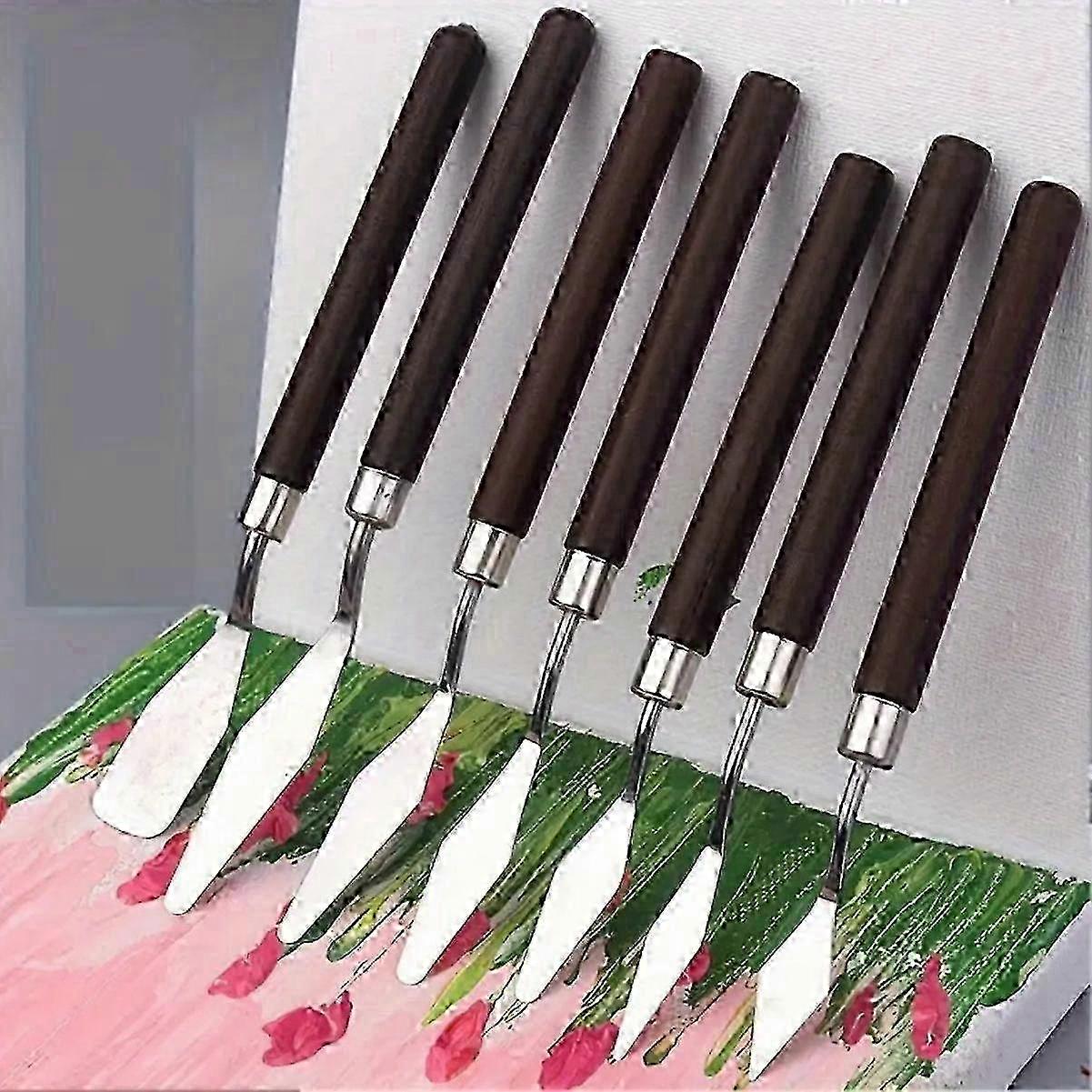 w High-Quality Stainless Steel Palette Knife, An Essential Tool for Precise Color Mixing