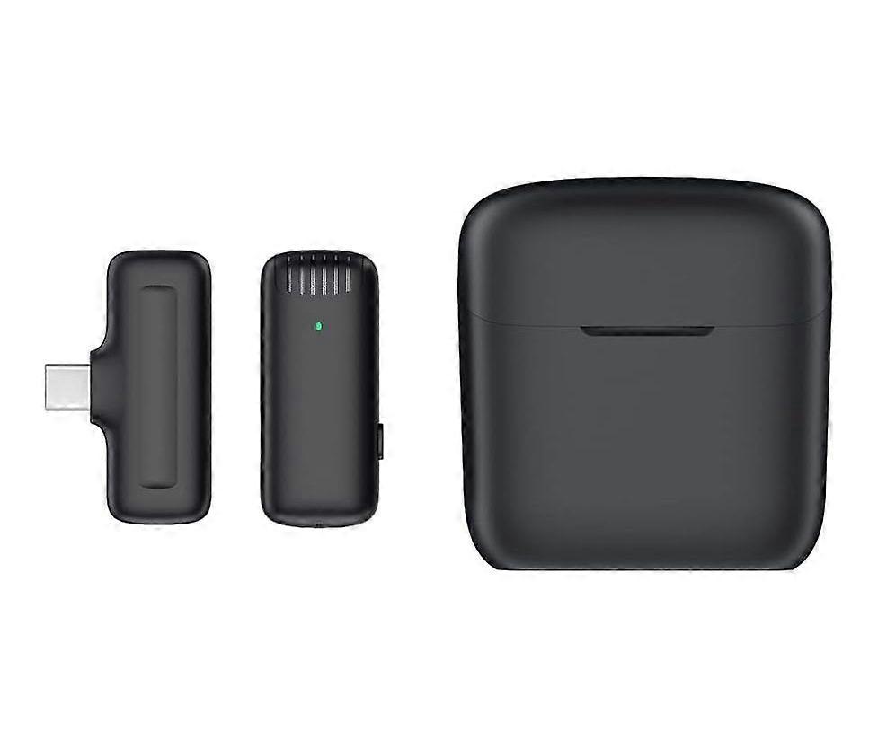 Wireless Lavalier Microphone with Charging Case for Recording 3 Level Noise Canceling Headphones