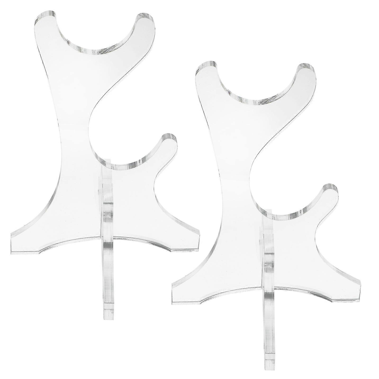 Desktop Flute Stand Flute Display Rack Transparent 15.00X10.00X10.00CM Vertical Storage Organizer For Home