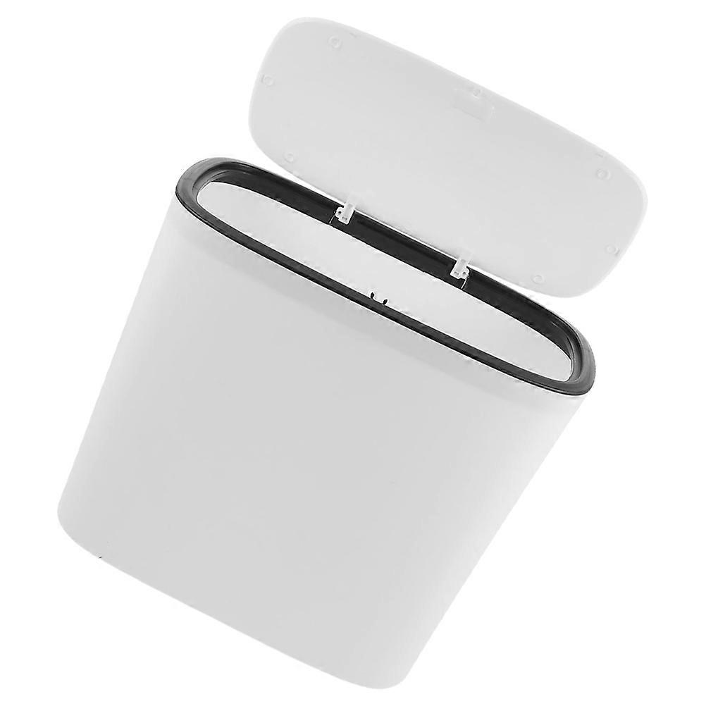 Waste Bin Garbage Can for Bathroom Use 12L Plastic Trash Container