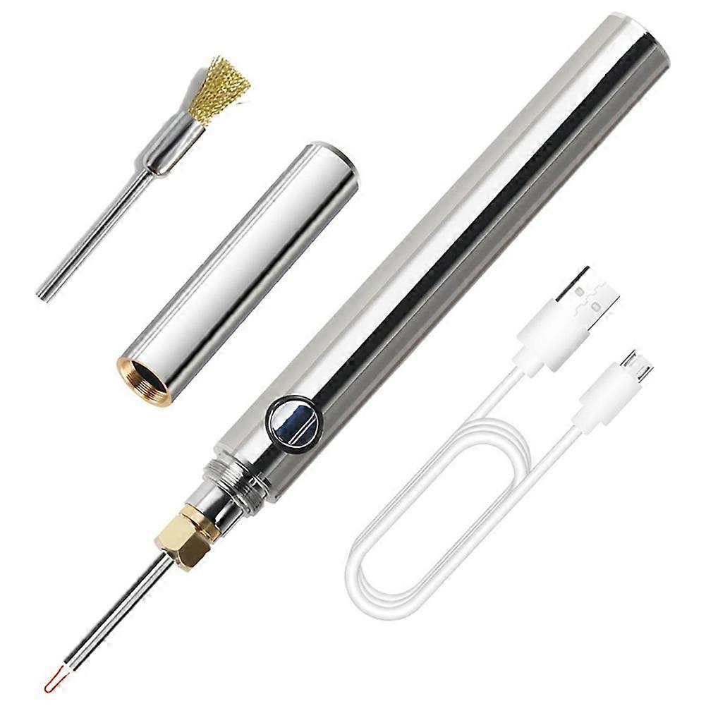 Thread Burner, Rechargeable Thread Zapper Tool with Replacement Tip, USB Burning Pen for String, Beading, Embroidery