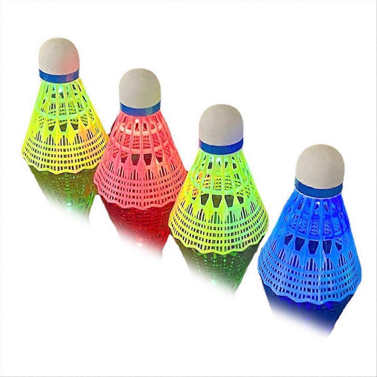 Light-Up Shuttlecocks Badminton Set multicolor