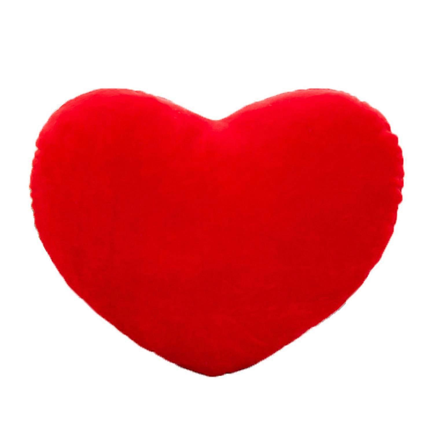 Heart Throw Pillow Soft Plush Red Heart Cushion for Valentine's Day Sofa Bedroom Gift