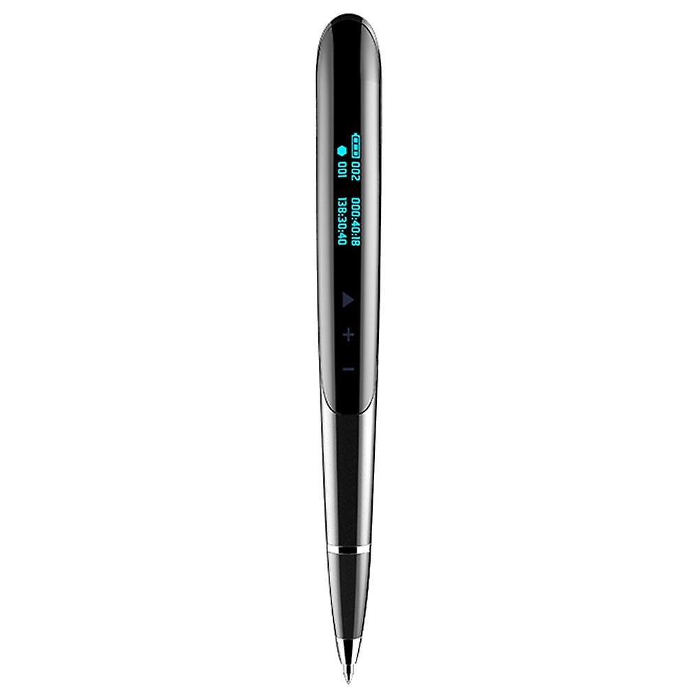 Q9 16GB Noise Reduction Digital Voice Recorder Pen with OLED Display + Writing Pen 2 in 1 for News Interviews Business Meeting