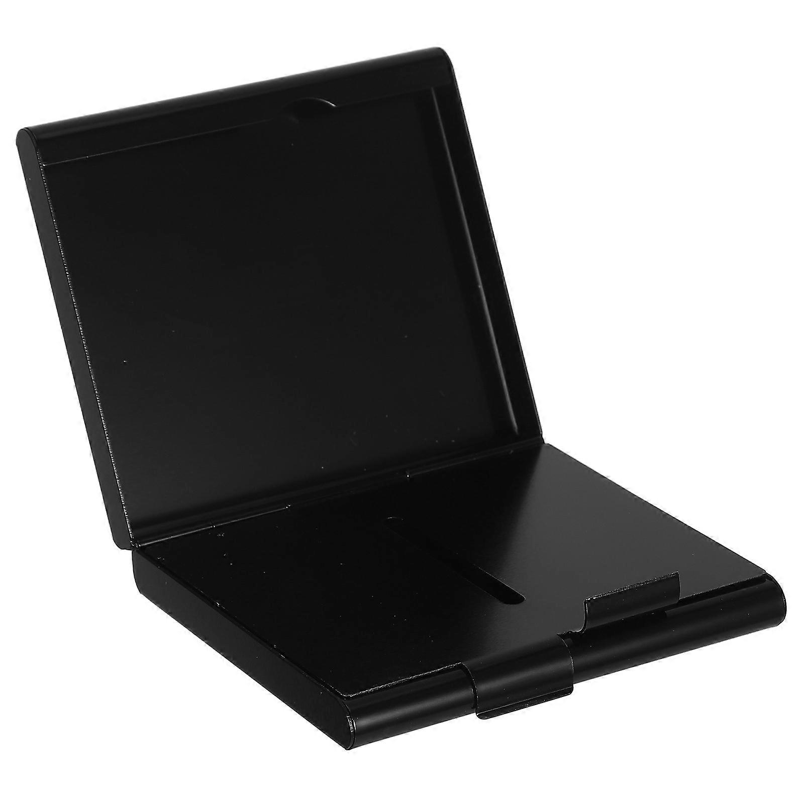 Box Portable Clamshell Case for Storing Cigarettes Black