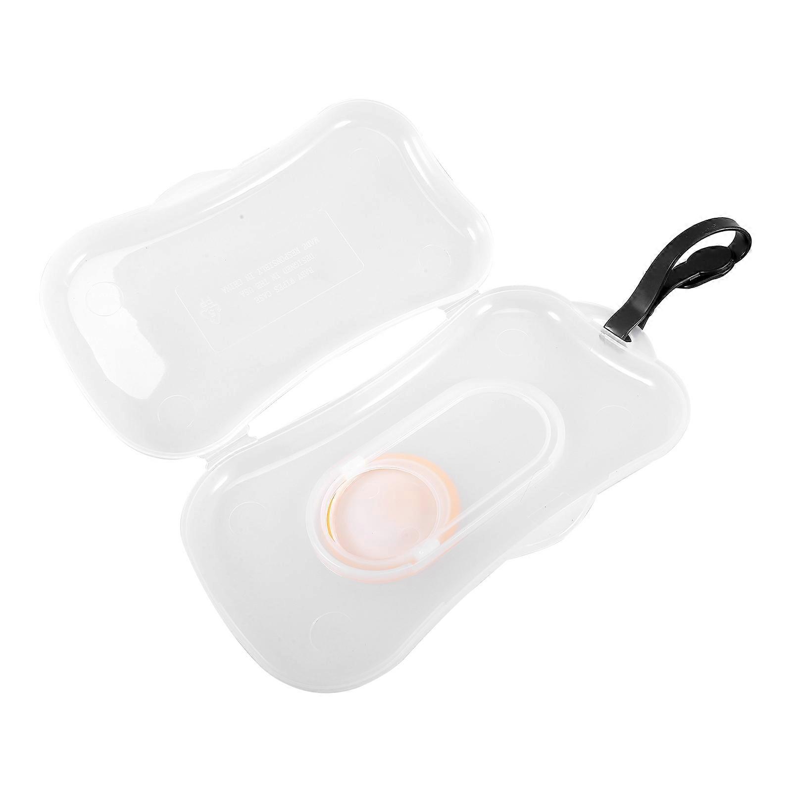 4Pcs Portable Wipes Dispenser for Storage Use with Transparent Holder