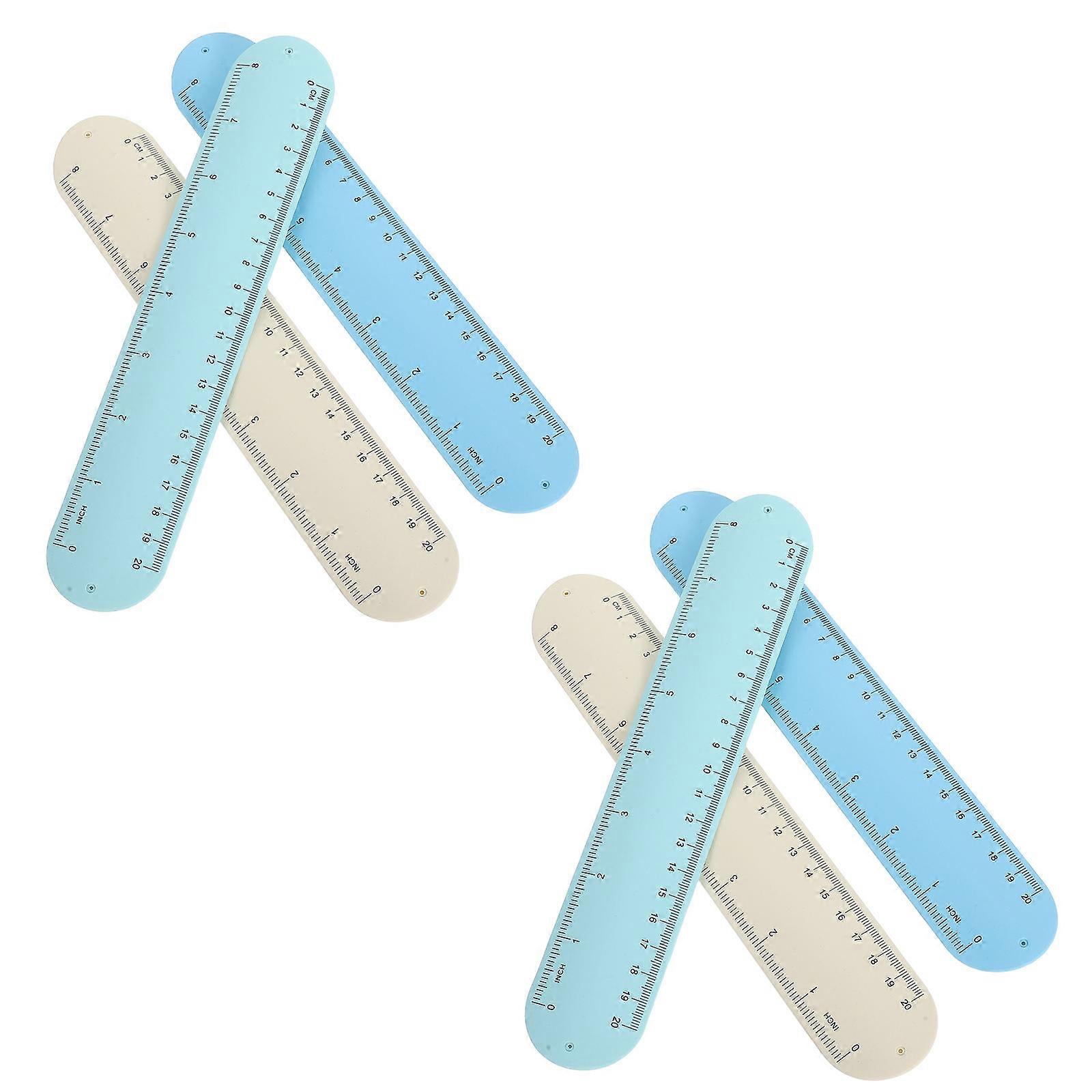 Assorted Color Silicone Memo Bracelet for Nurses with Erasable Notes 6Pcs